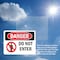 Signmission Do Not Enter Danger Sign, Plastic, 10in W x 7in L, 2PK OS-2PACK-DS-P-710-L-1151 - alternate 4